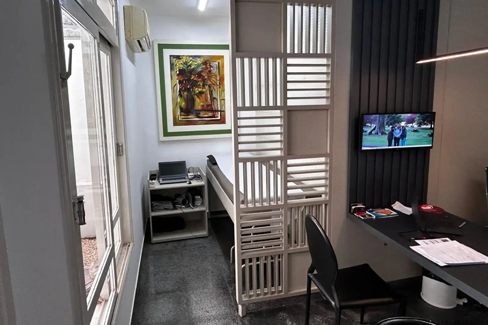 Consultation room at the office